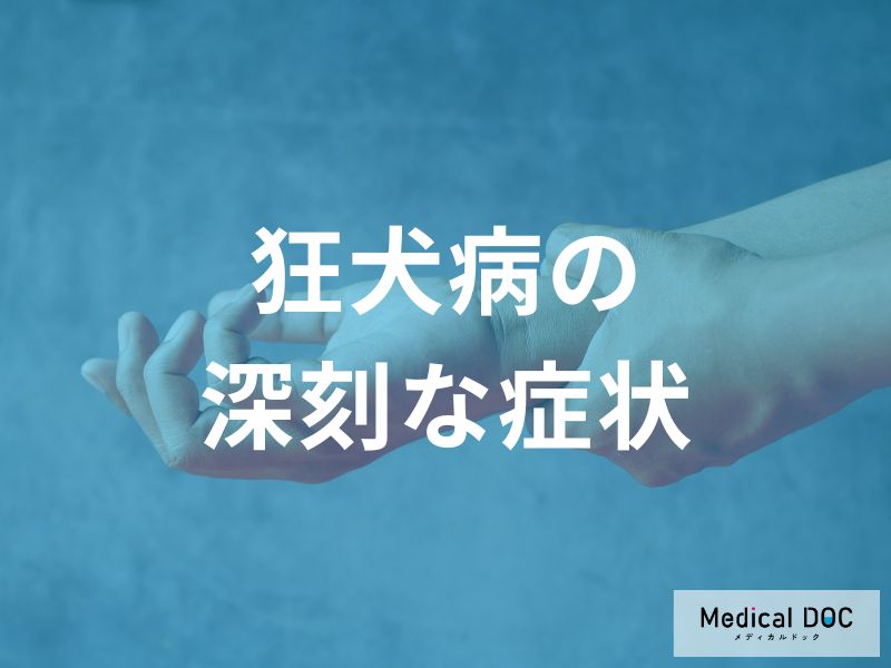 狂犬病の深刻な症状