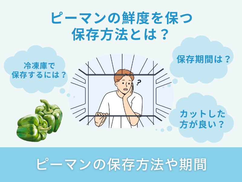 ピーマンの保存方法や期間