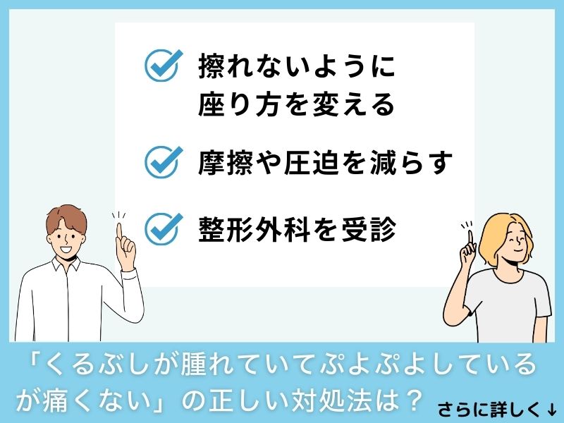 「くるぶしが腫れていてぷよぷよしているが痛くない」の正しい対処法は?
