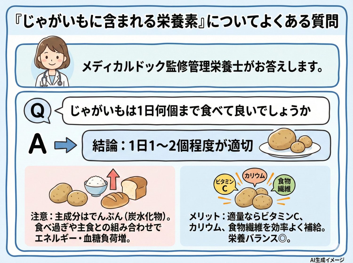 「じゃがいもに含まれる栄養素」についてよくある質問