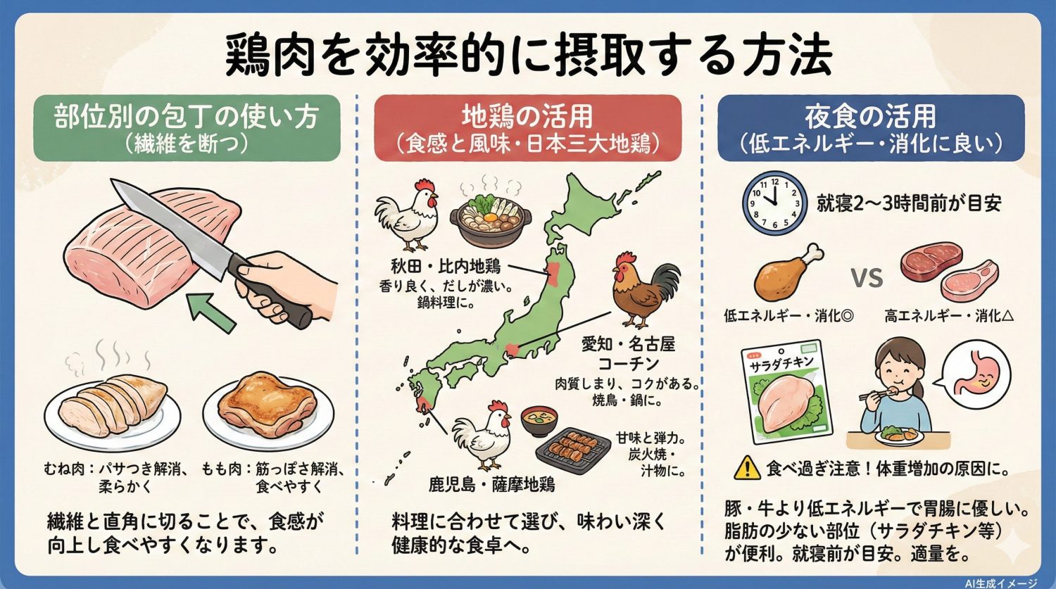 鶏肉を効率的に摂取する方法