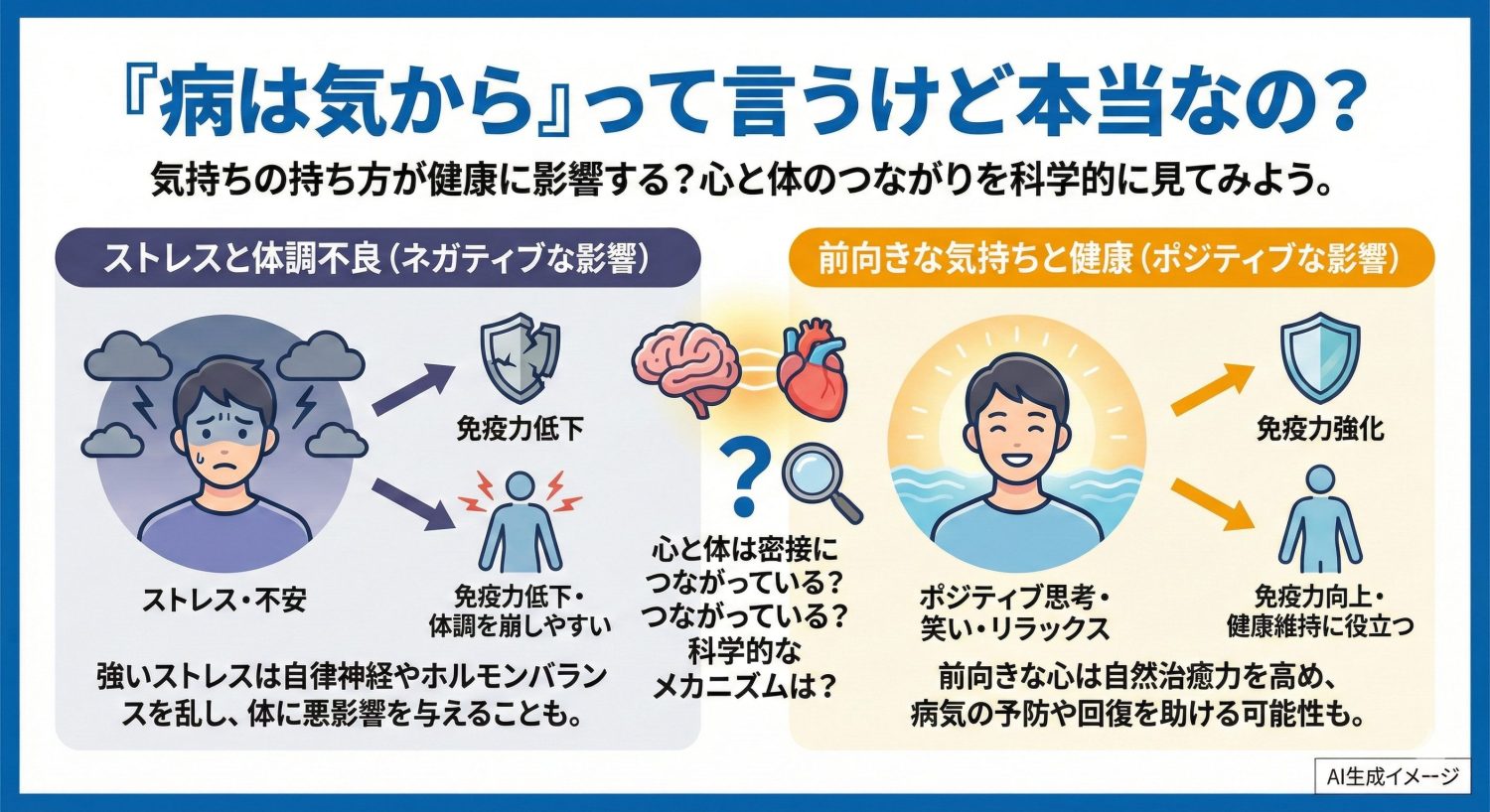 「病は気から」って言うけど本当なの？