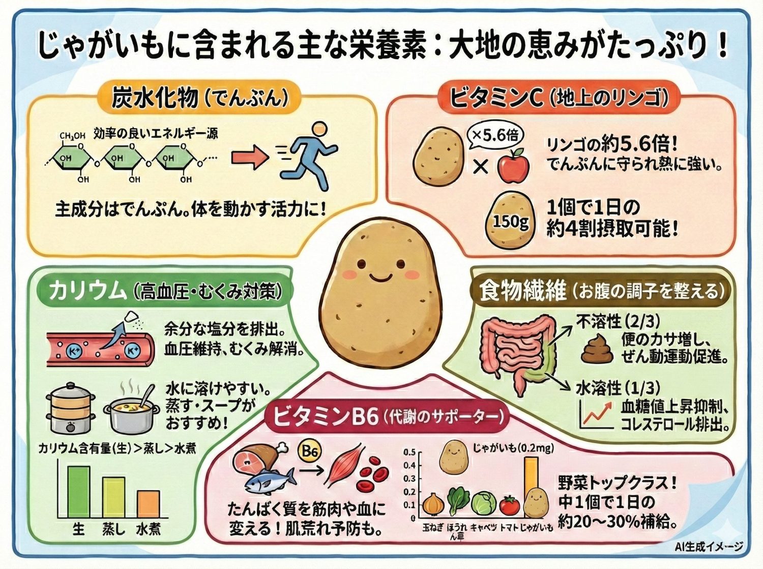 じゃがいもに含まれる栄養素