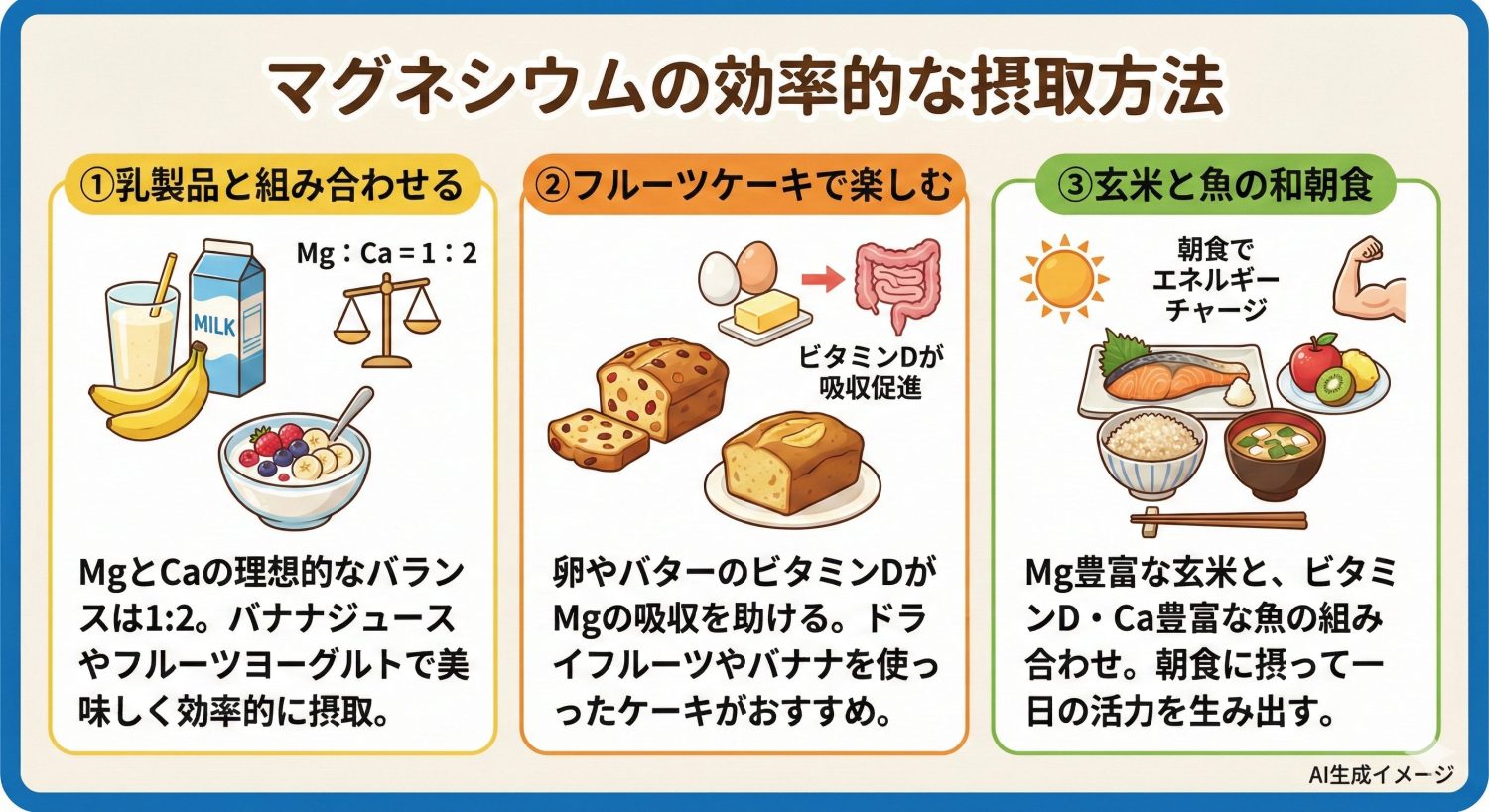 マグネシウムの効率的な摂取方法