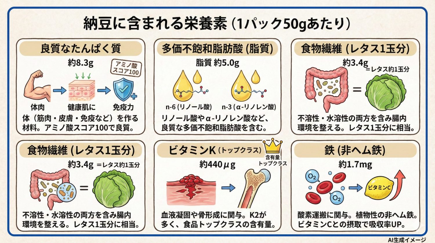 納豆に含まれる栄養素