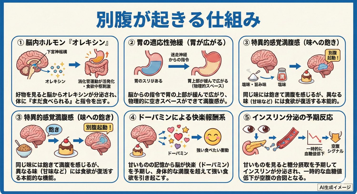 別腹が起きる仕組み