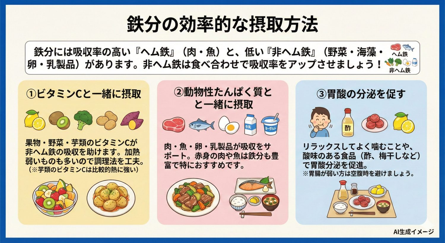 鉄分の効率的な摂取方法