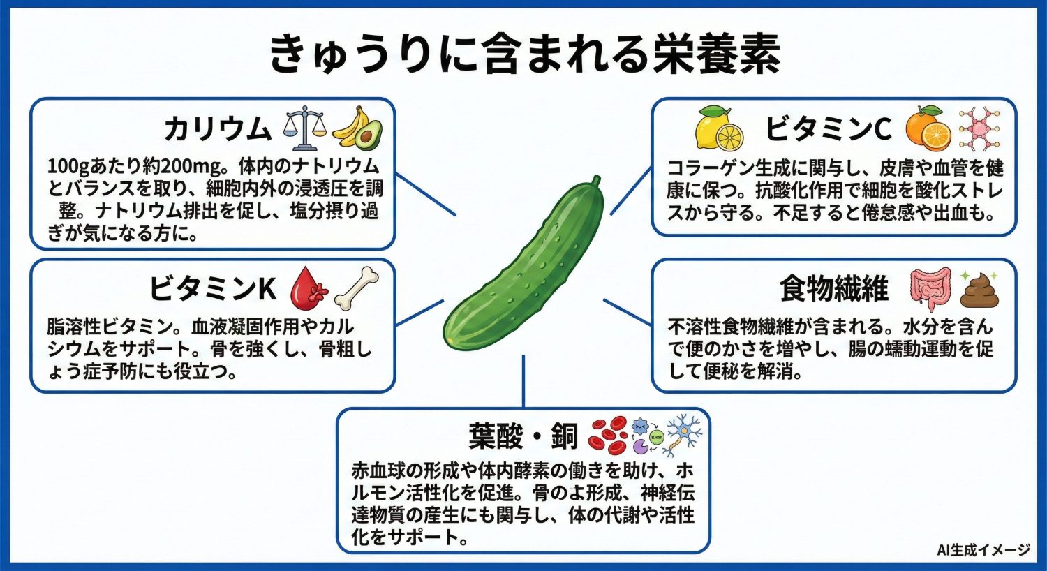 きゅうりに含まれる栄養素