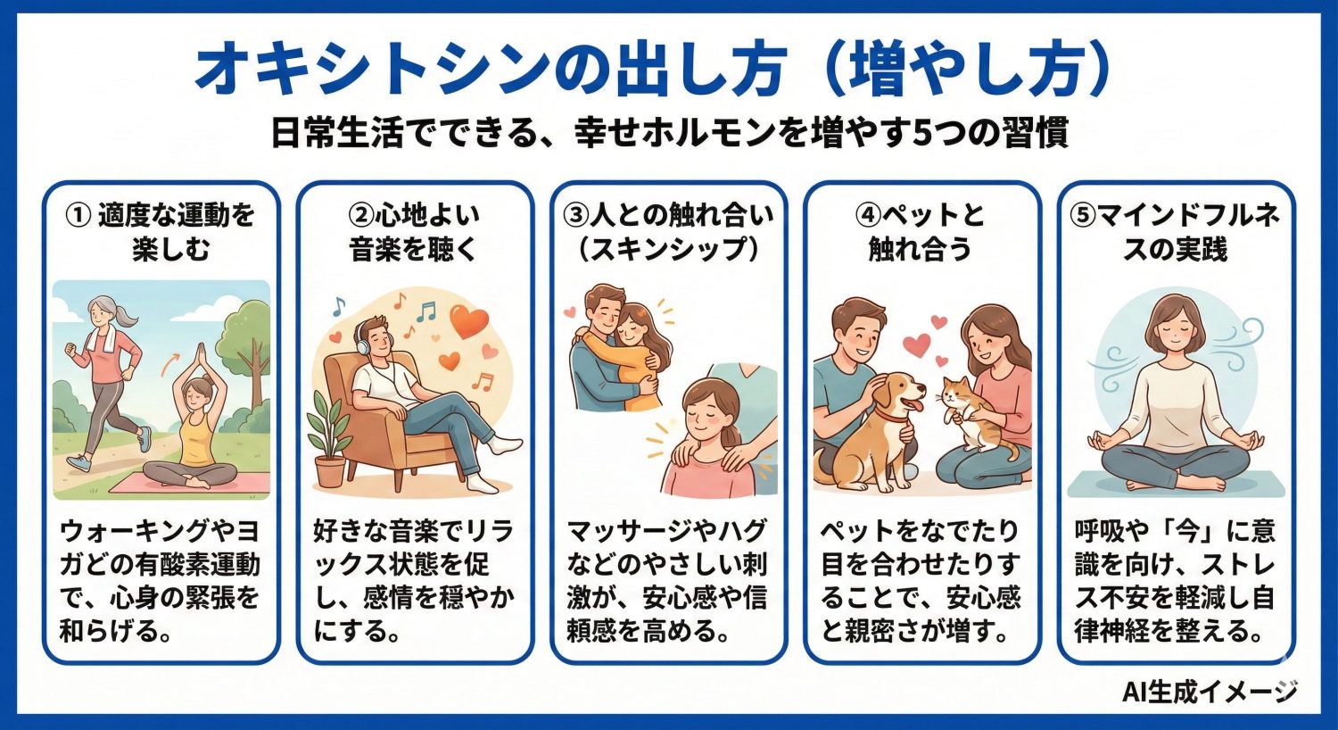 オキシトシンの出し方（増やし方）