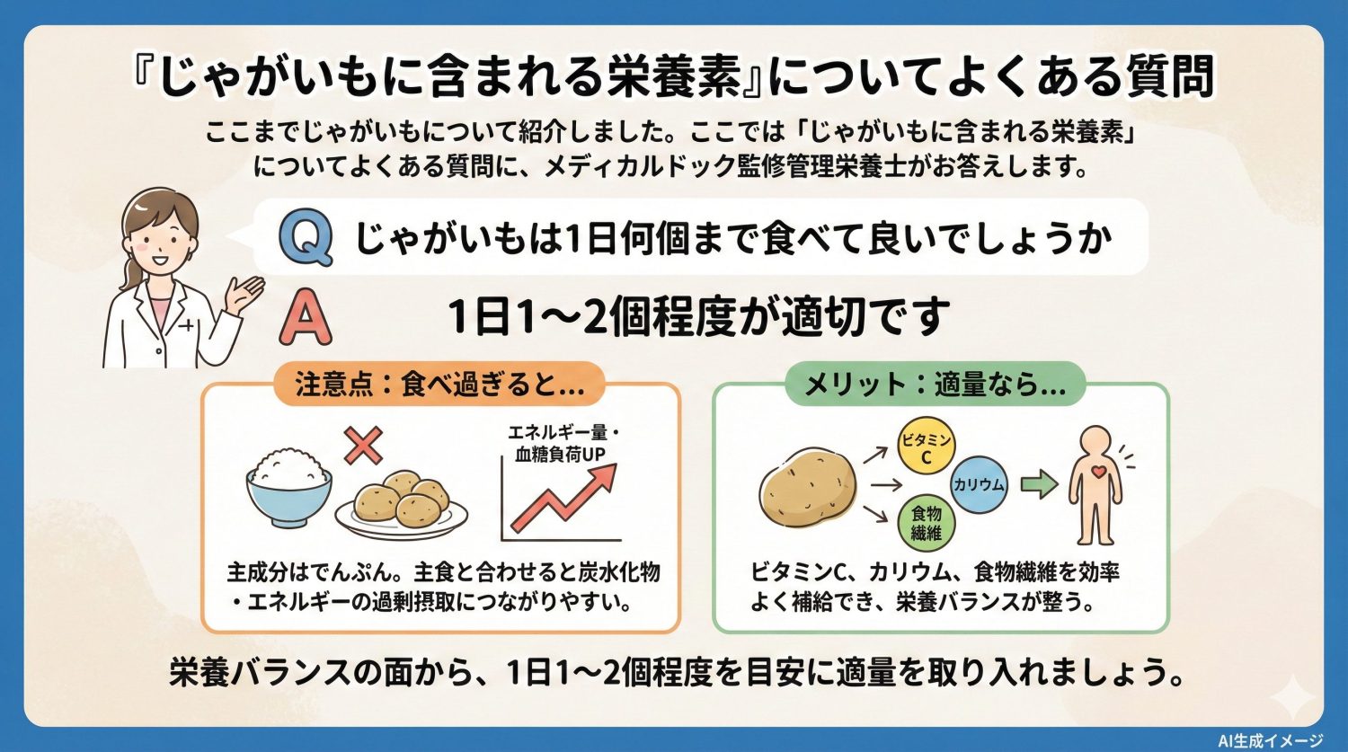 「じゃがいもに含まれる栄養素」についてよくある質問