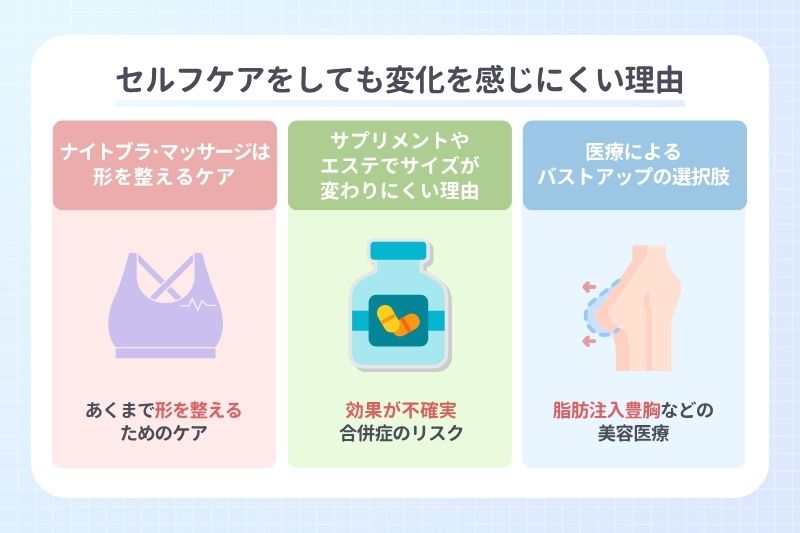 セルフケアをしても変化を感じにくい理由