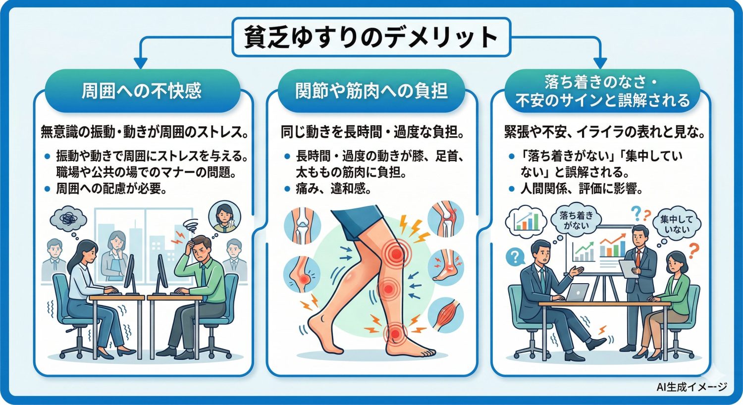 貧乏ゆすりのデメリット