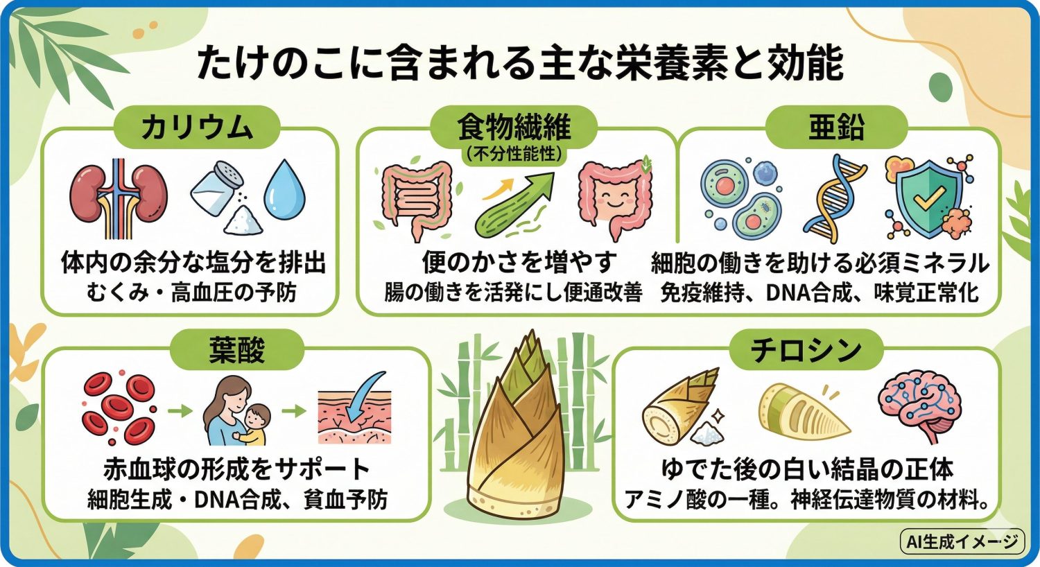 たけのこに含まれる栄養素