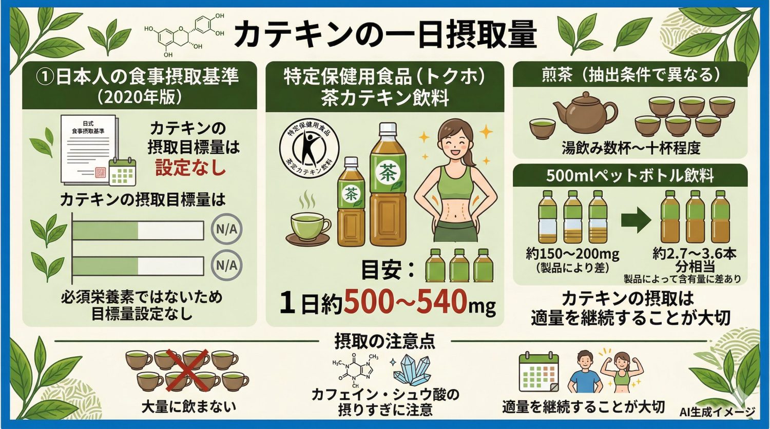 カテキンの一日の摂取量