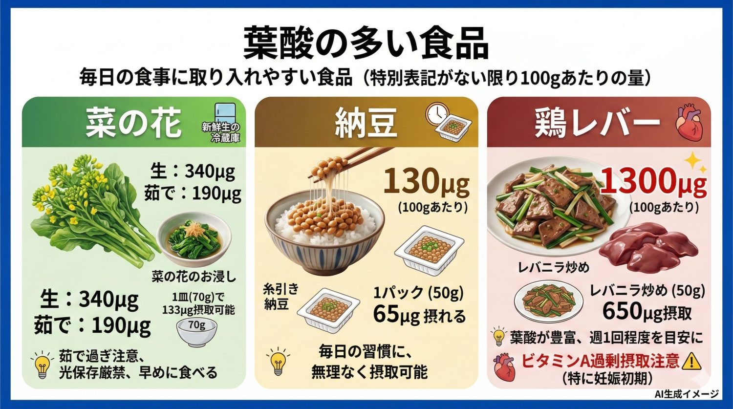 葉酸の多い食品