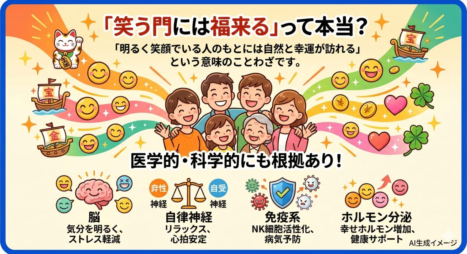 「笑う門には福来る」って言うけど本当なの？