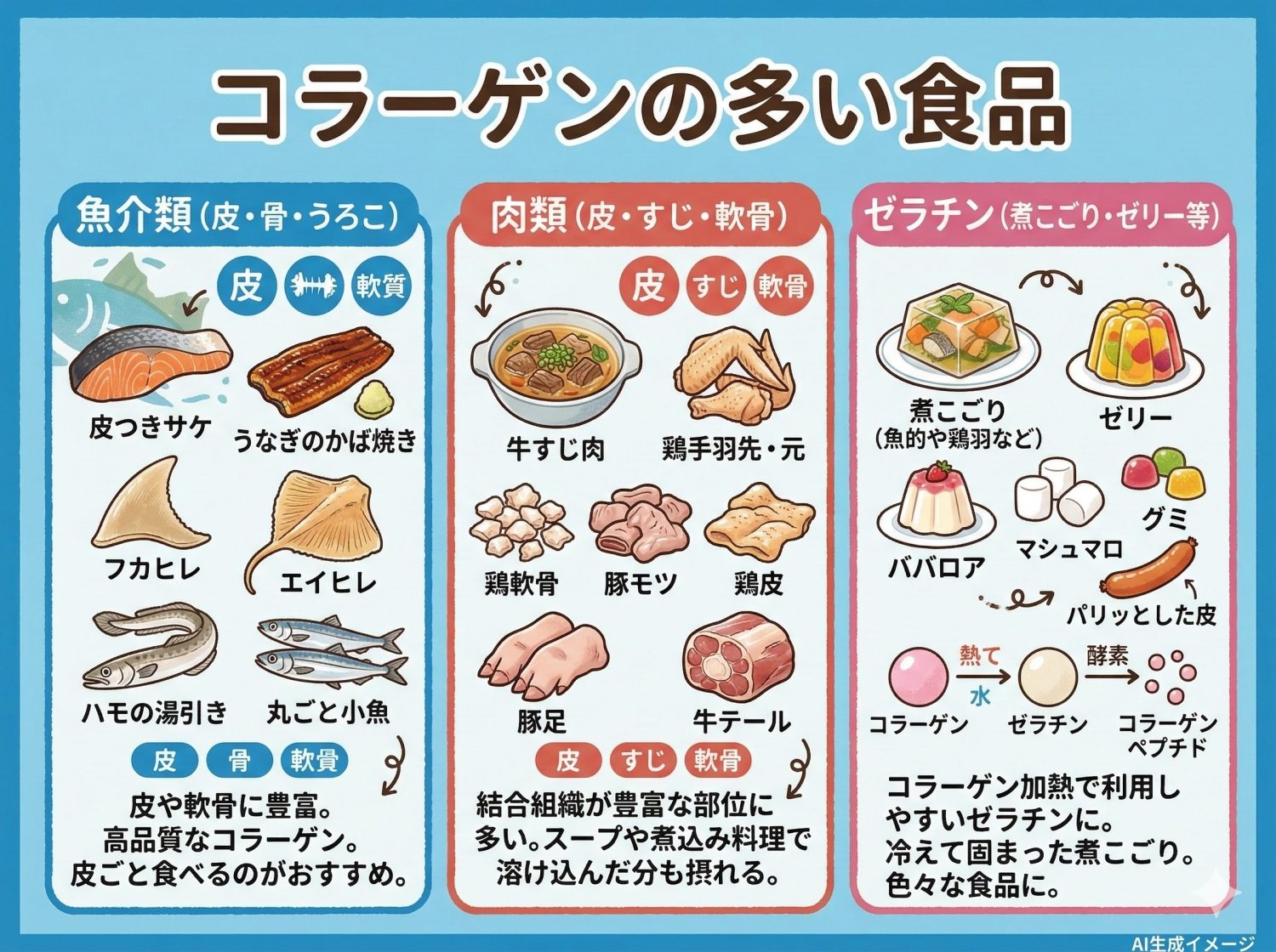 コラーゲンの多い食品