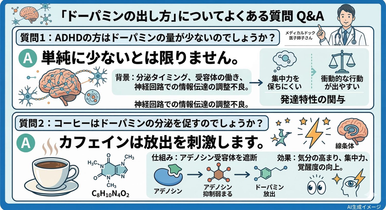「ドーパミンの出し方」についてよくある質問