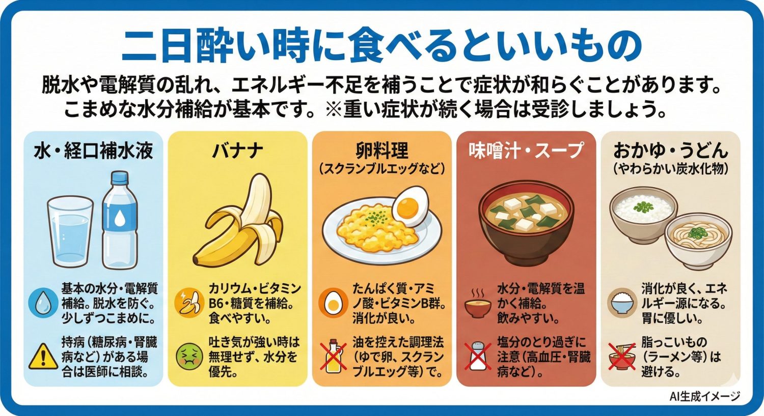 二日酔い時に食べるといいもの