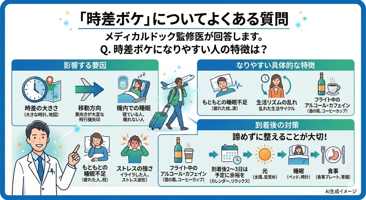 「時差ボケ」についてよくある質問