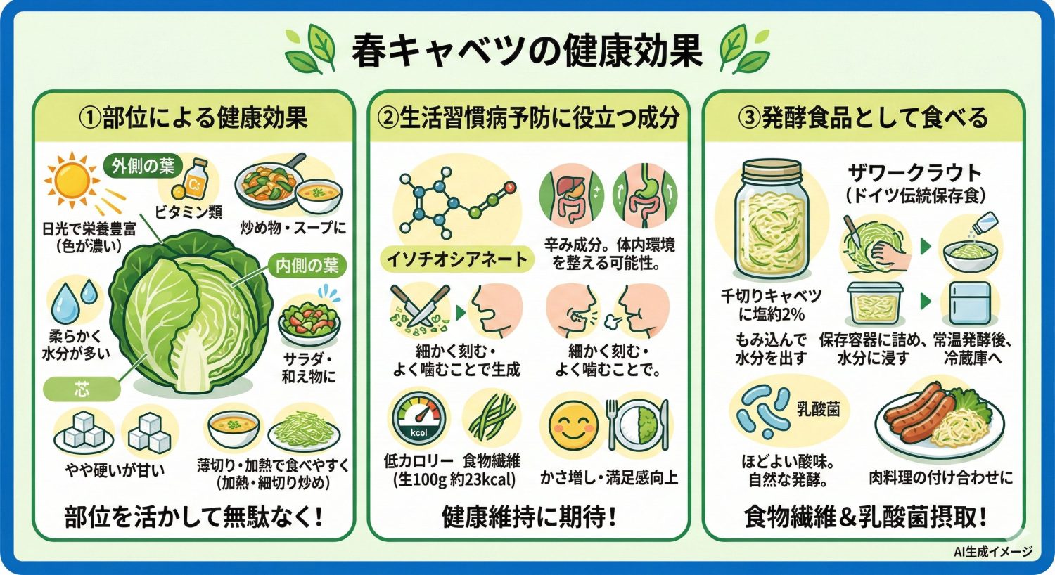 春キャベツの健康効果