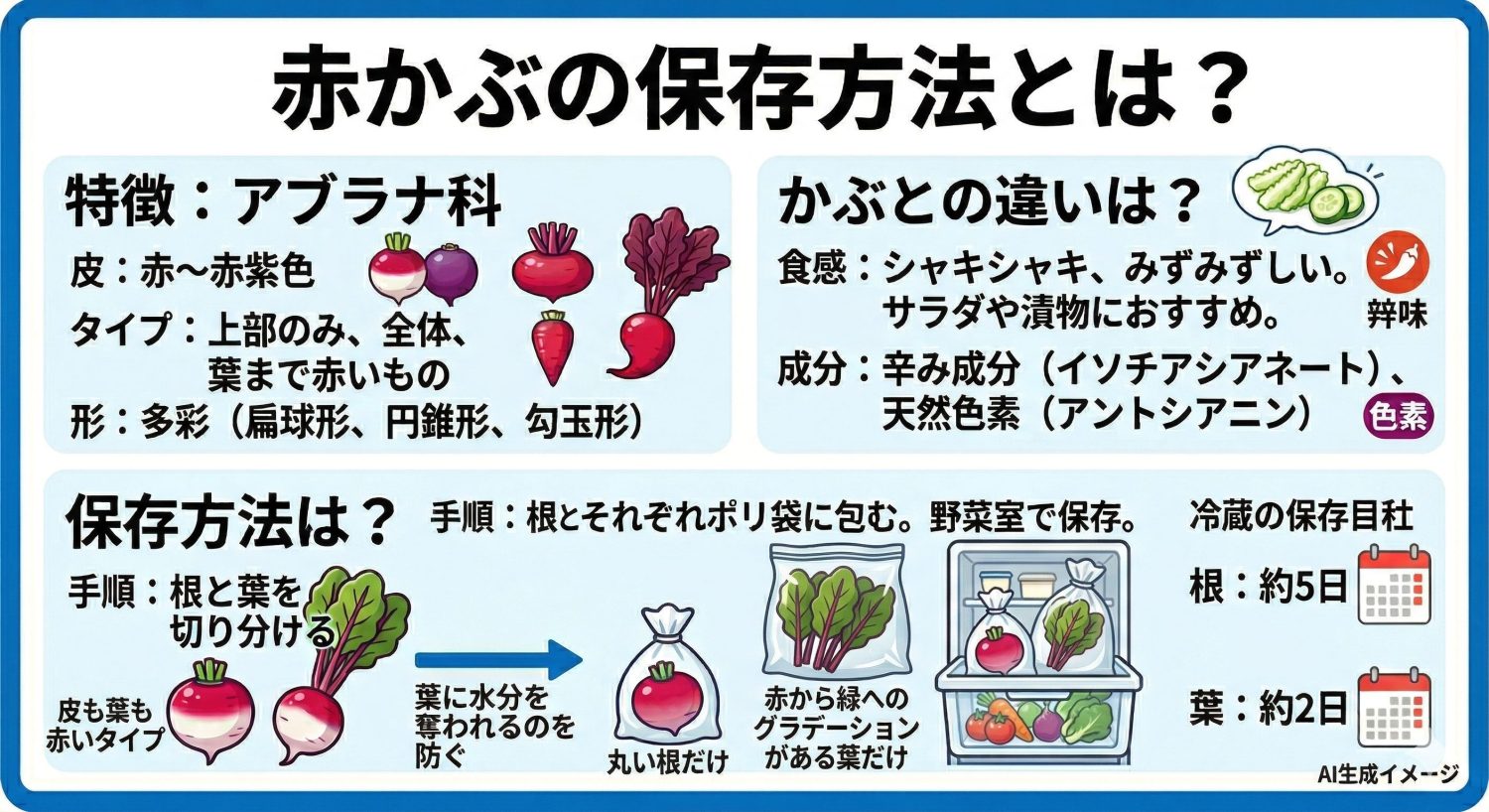 赤かぶの保存方法とは？