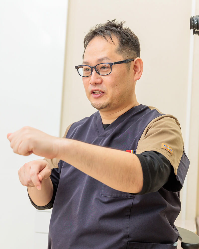 生涯を見据え、できるだけ健康な歯を残す治療を
