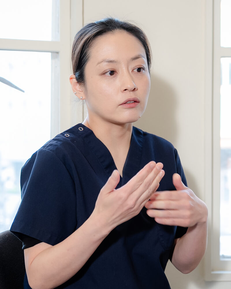 結果へのコミットと、女性らしい柔軟性を併せ持つ根管治療