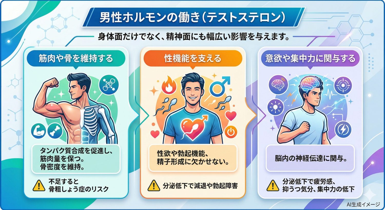 男性ホルモンの働き