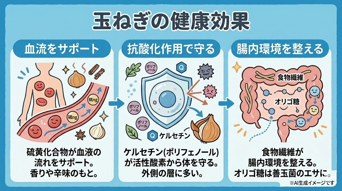 玉ねぎの健康効果