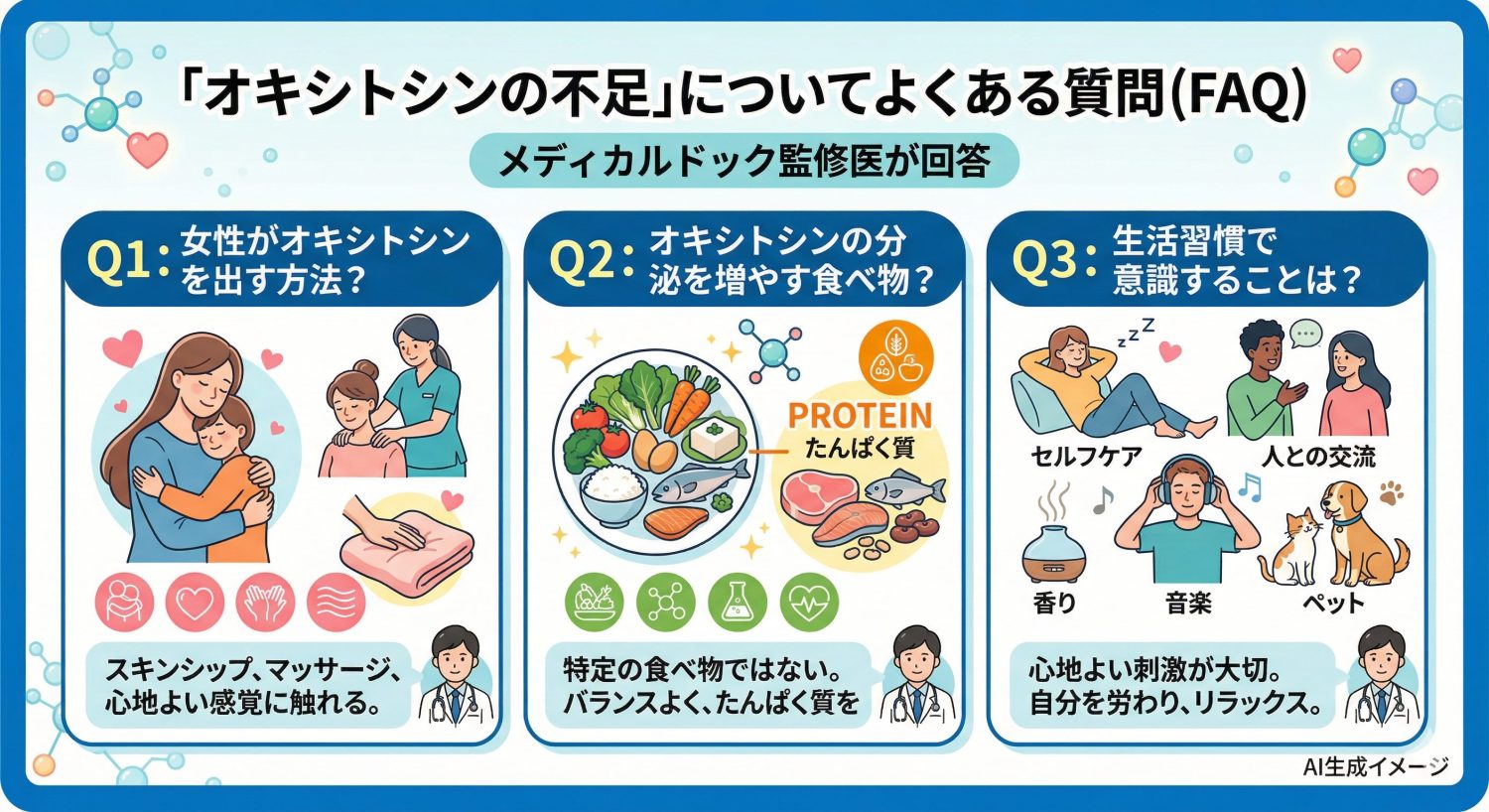 「オキシトシンの不足」についてよくある質問