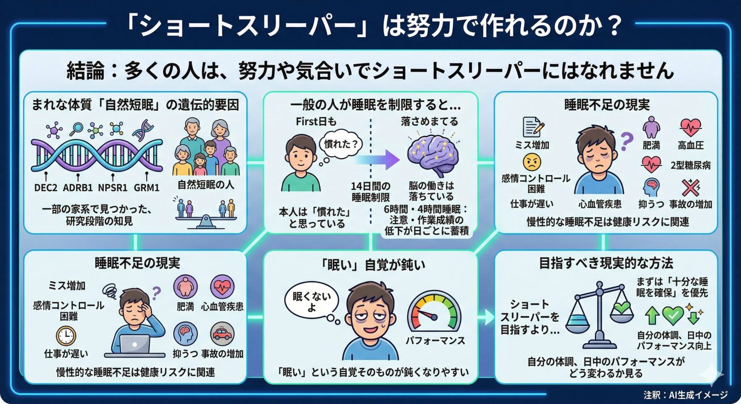 ショートスリーパーはなりたくてなれるものなの?