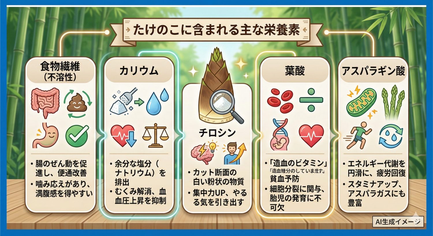 たけのこに含まれる栄養素