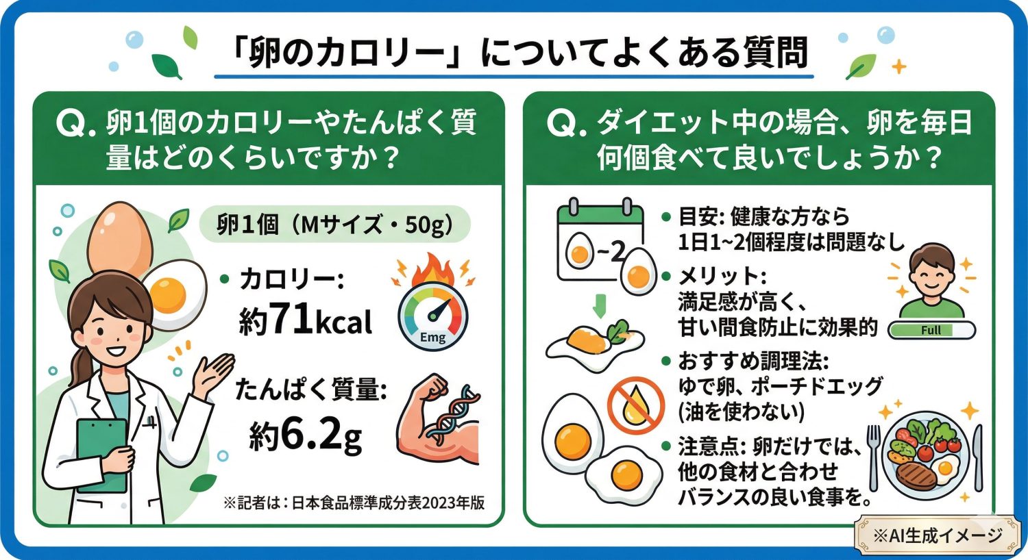 「卵のカロリー」についてよくある質問