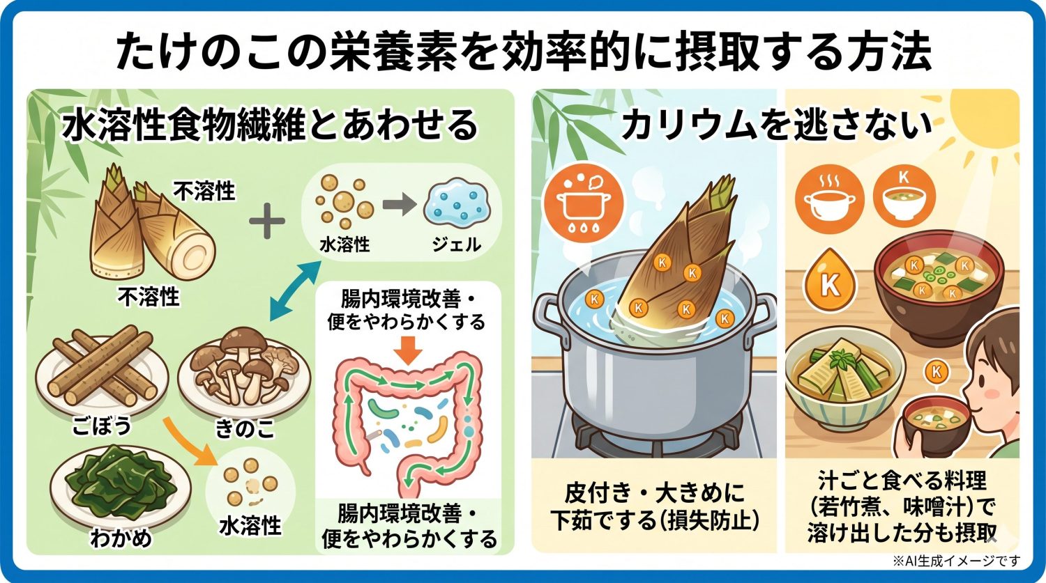 たけのこの栄養素を効率的に摂取する方法
