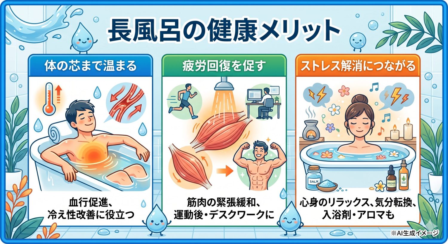 長風呂の健康メリット