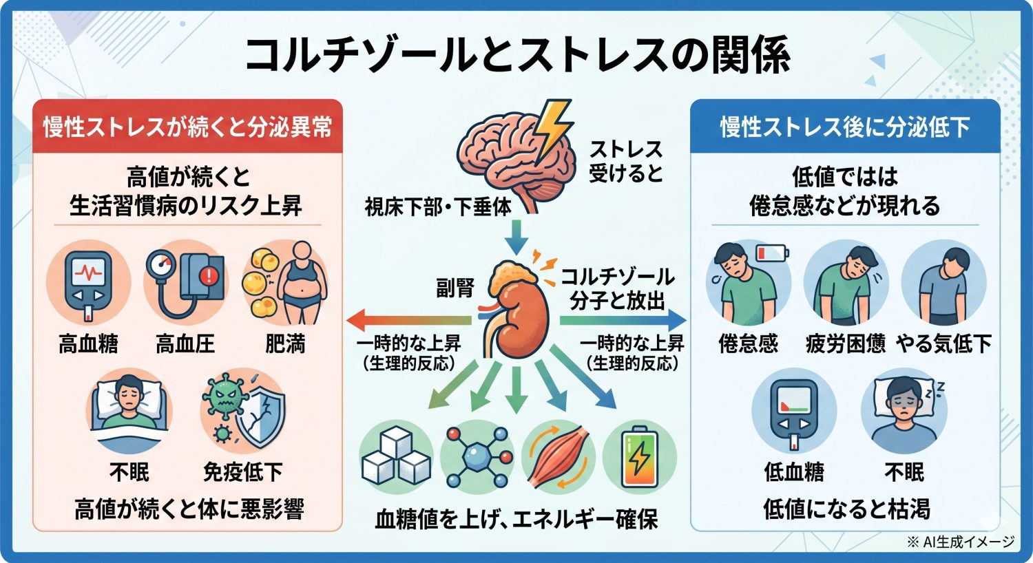 コルチゾールとストレスの関係とは？