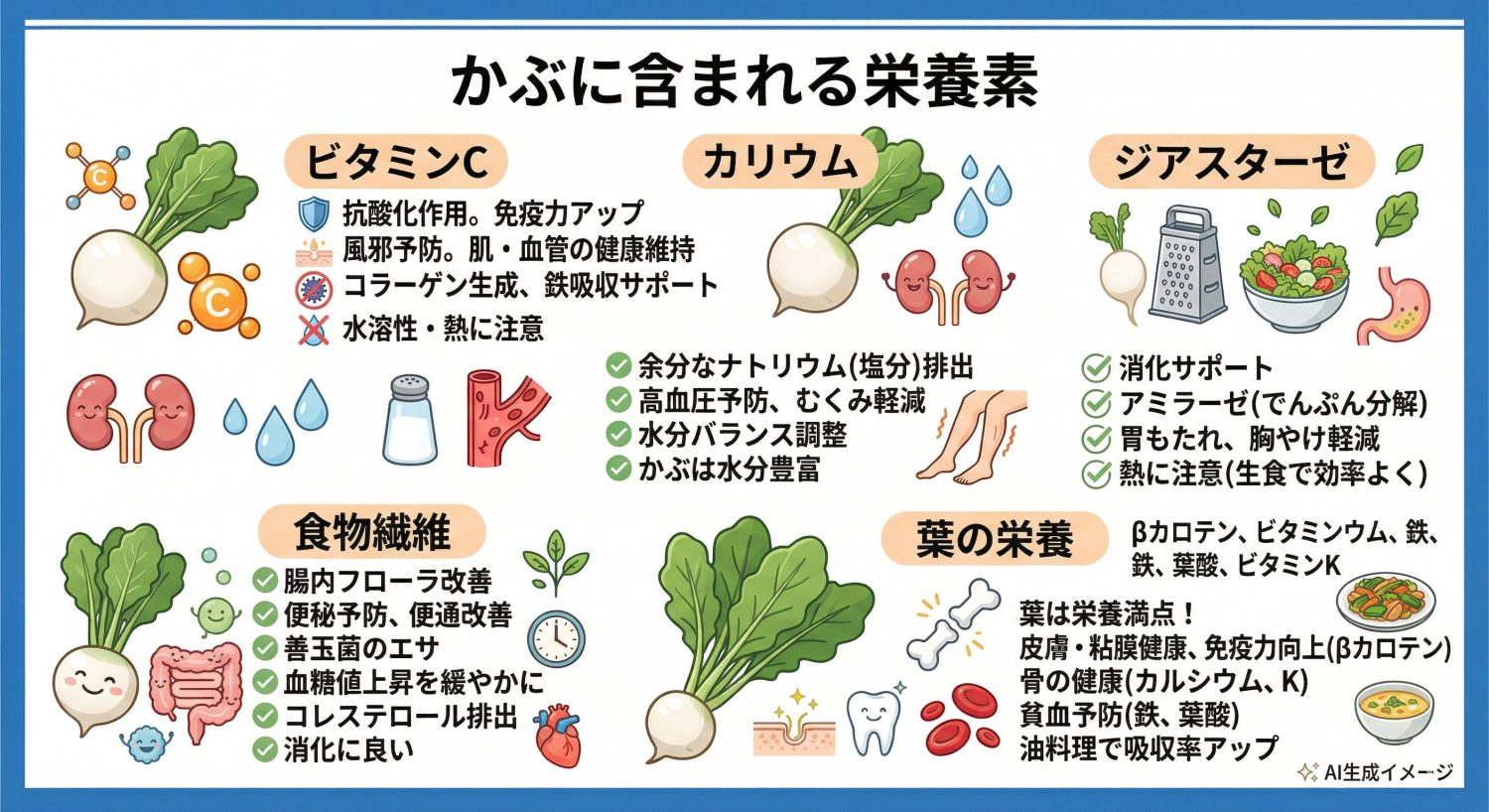 かぶに含まれる栄養素