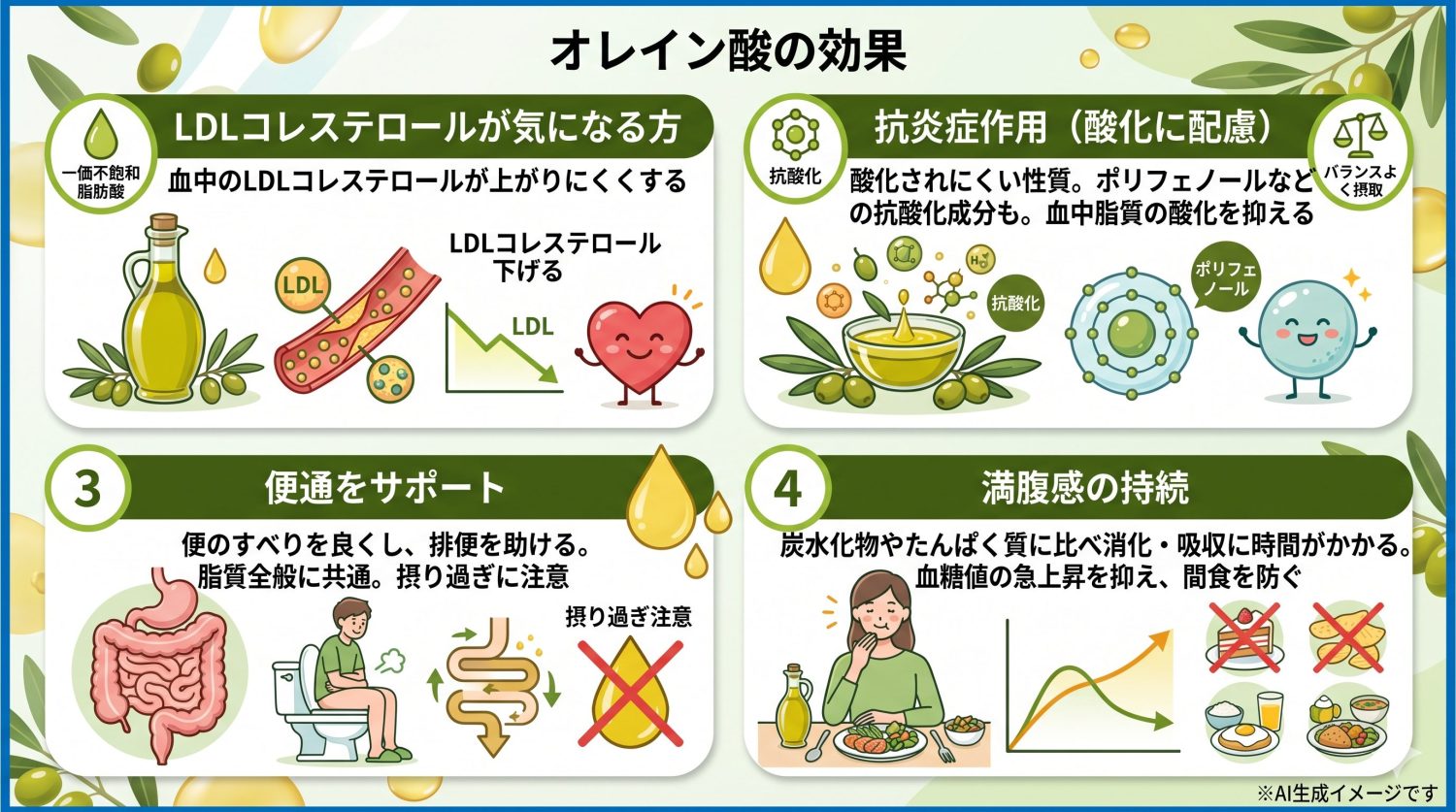 オレイン酸の効果