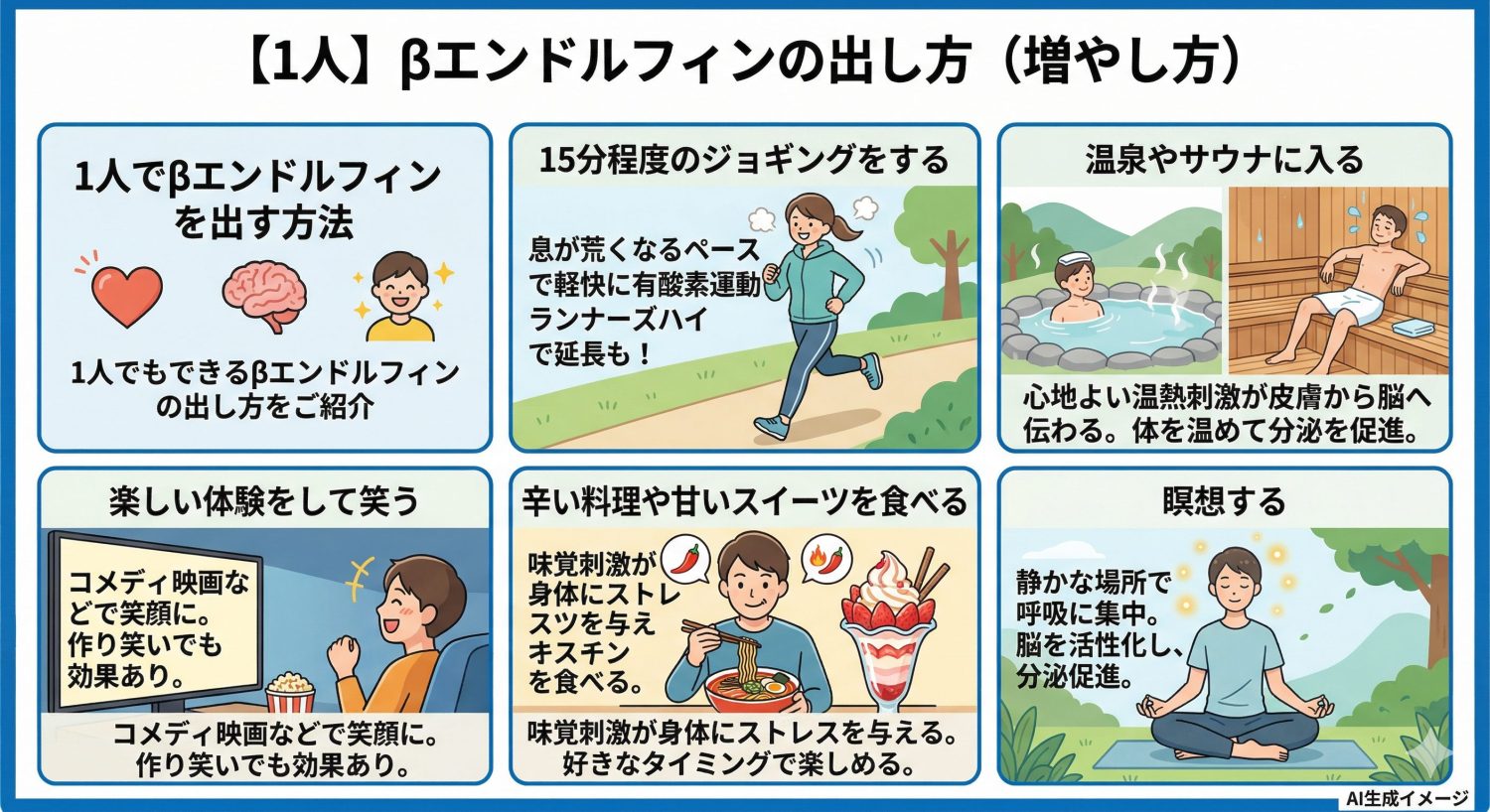 【1人】βエンドルフィンの出し方(増やし方)