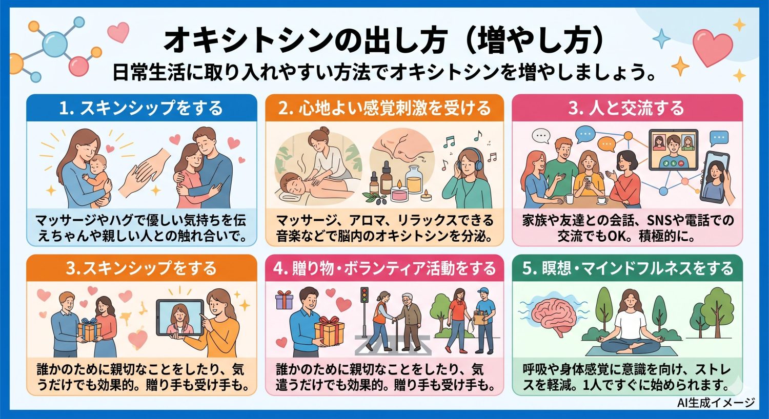 オキシトシンの出し方（増やし方）