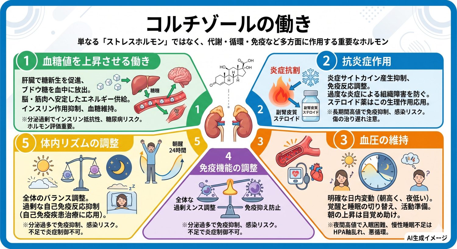 コルチゾールの働き