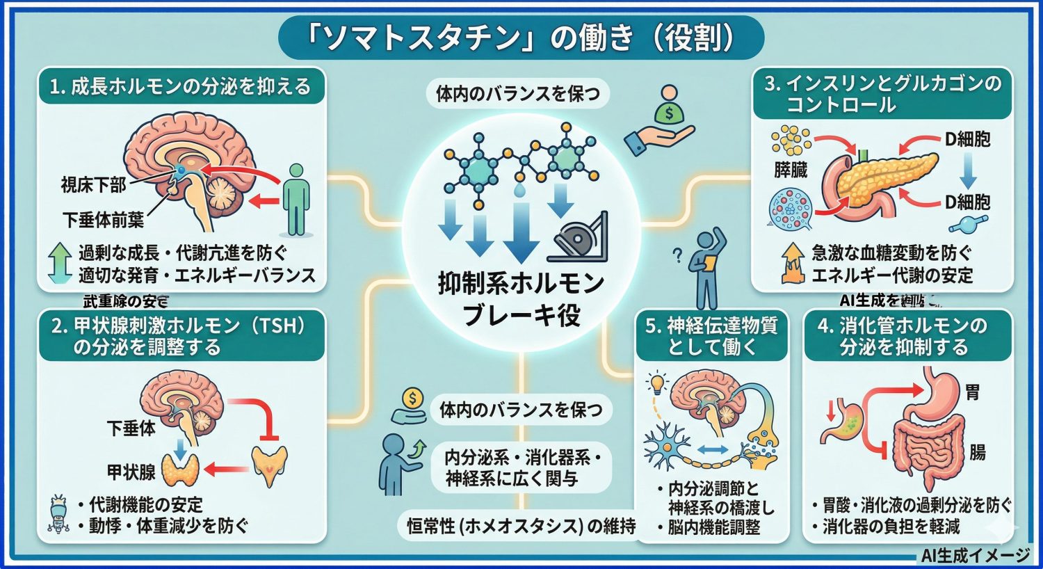 ソマトスタチンの働き（役割）