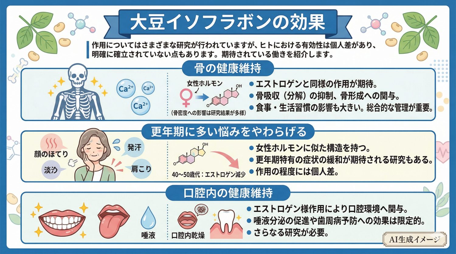 大豆イソフラボンの効果