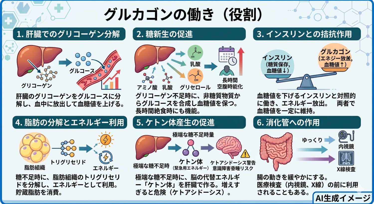 グルカゴンの働き（役割）