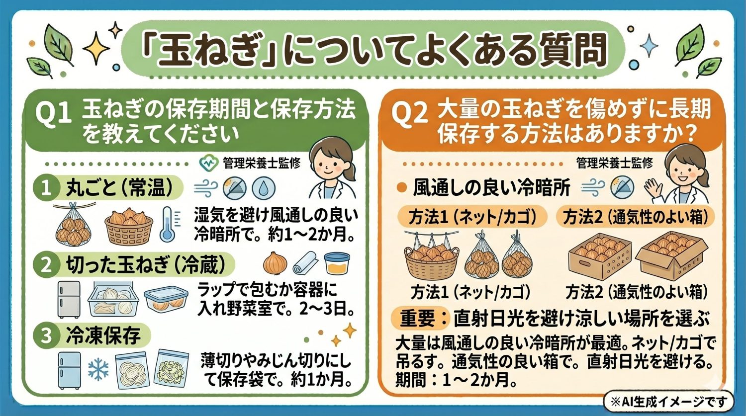 「玉ねぎの栄養」についてよくある質問