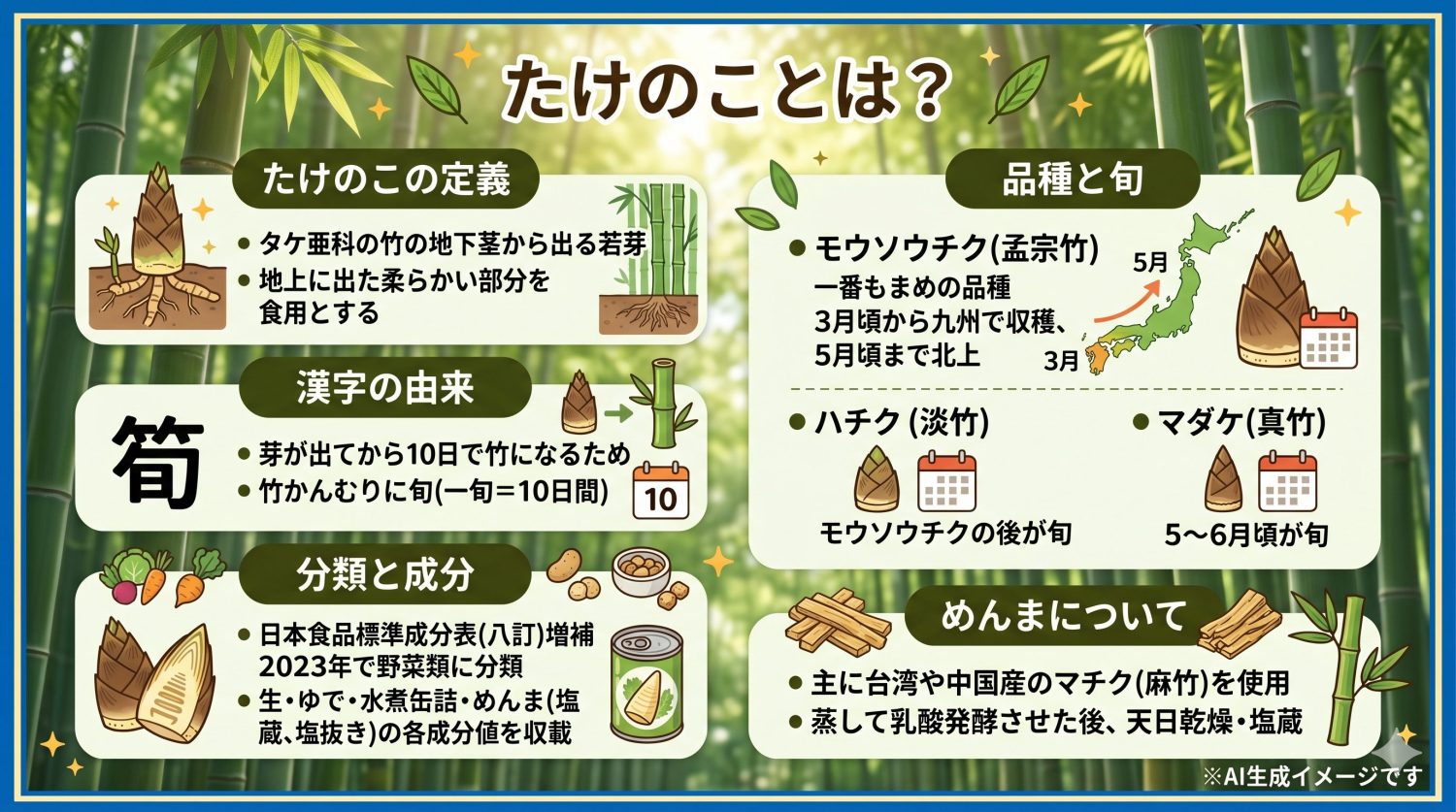 たけのことは？