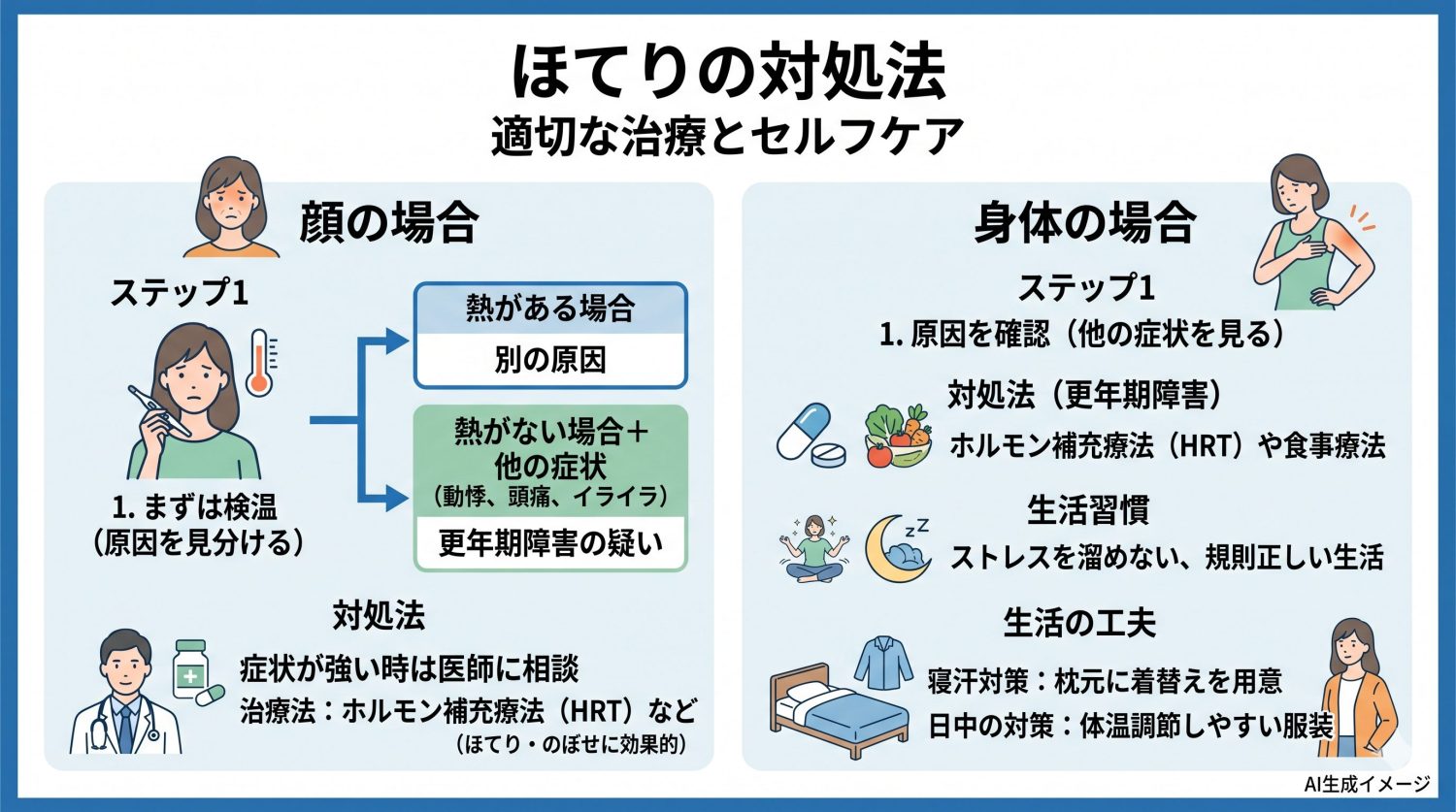 ほてりの対処法