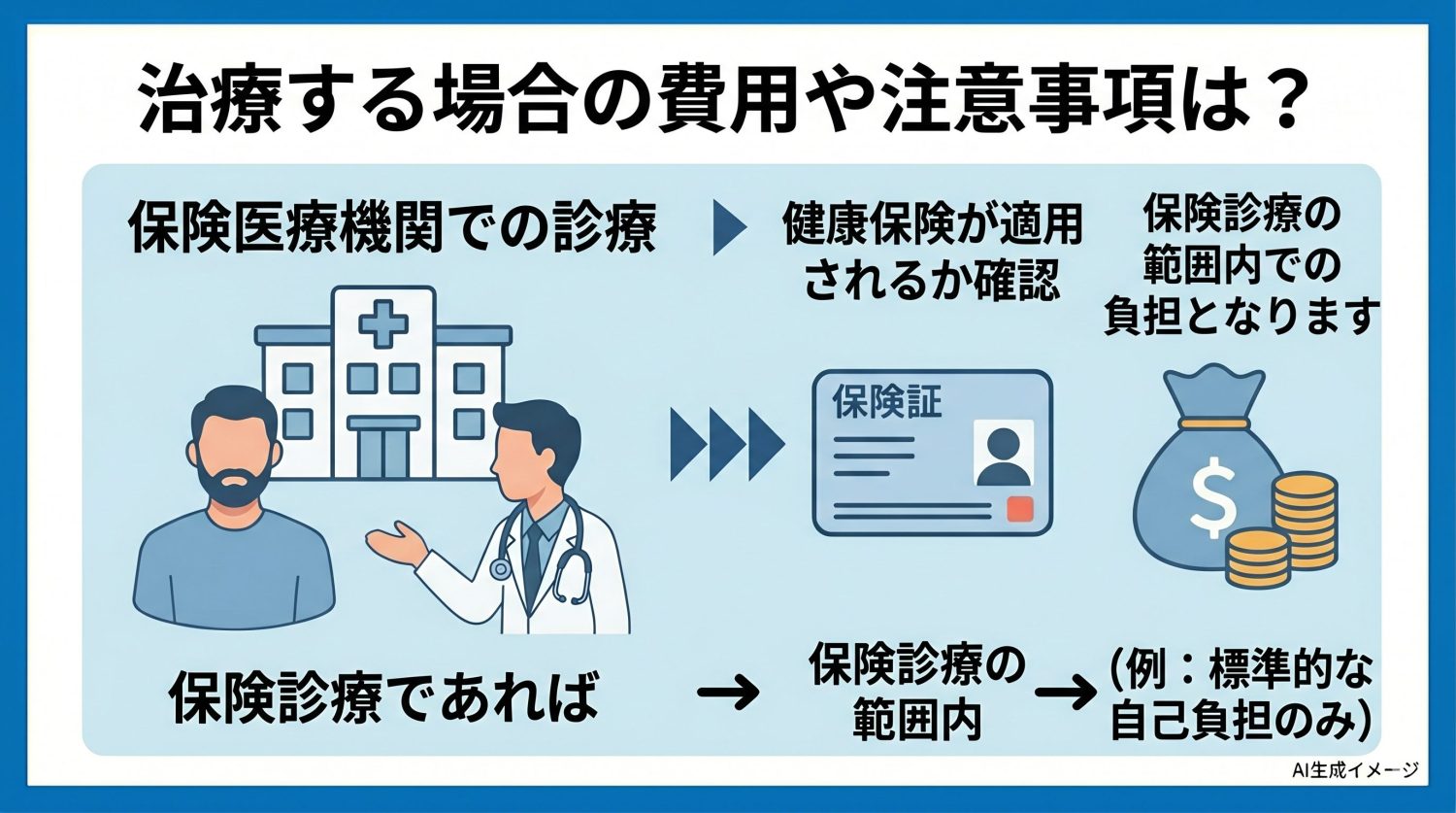 治療する場合の費用や注意事項は？