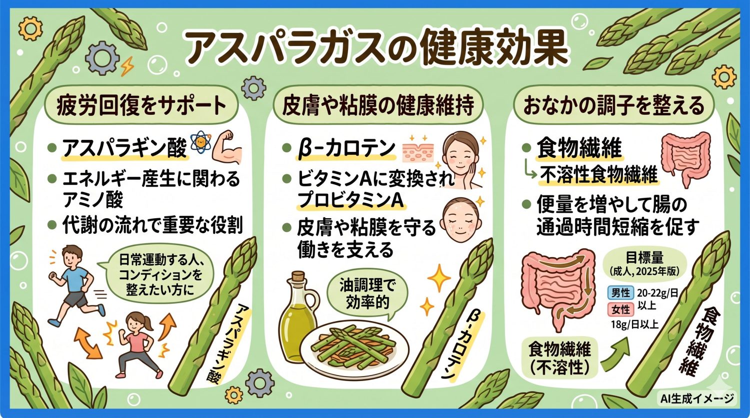 アスパラガスの健康効果